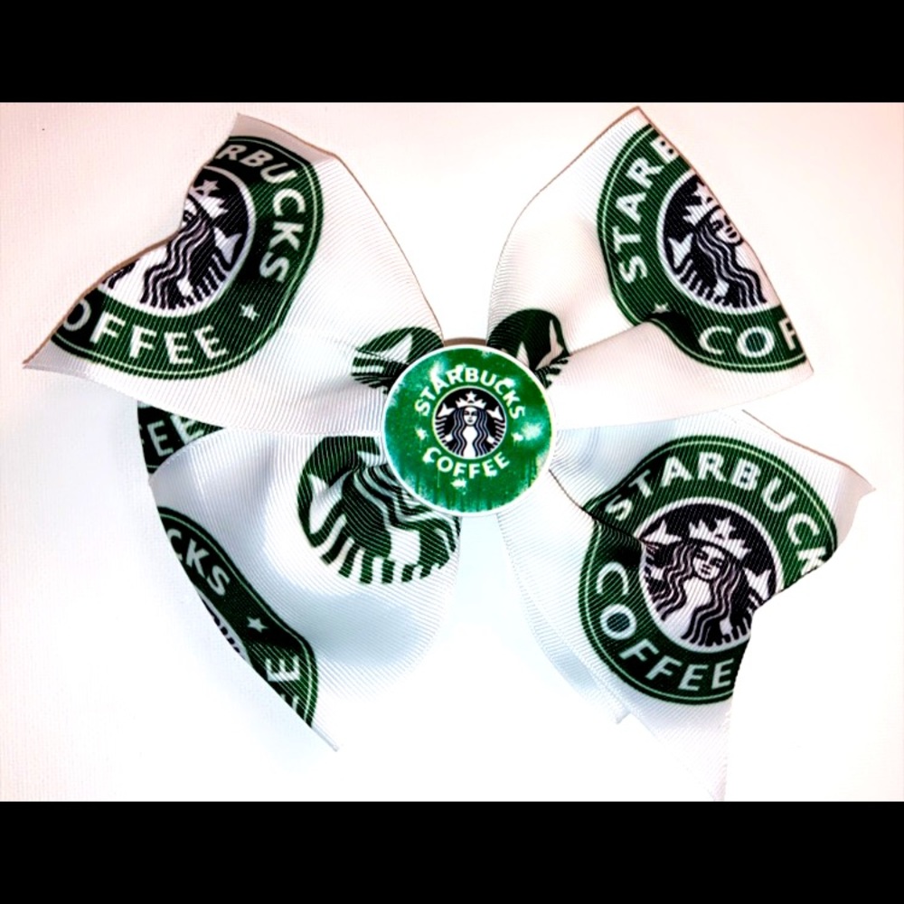 Large Starbucks Bow ✨FREE SHIPPING ON 5+ BOWS✨